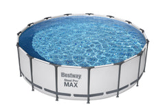 Bestway Frame Pool Set 4.57m x 1.22m Includes Pool + Filter Pump(220-240V) + Ladder + Cover + Compatible with Cartridge 58094(II)220-240V