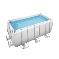 Bestway Rectangular Frame Pool Set 4.04m x 2.01m x 1.00m Includes Pool + Filter Pump(220-240V) + Ladder + ChemConnect Dispenser + Compatible with Cartridge 58094(Ⅱ)220-240V