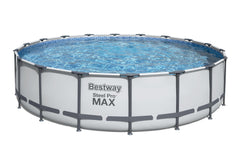Bestway Frame Pool Set 5.49m x 1.22m Includes Pool + Filter Pump(220-240V) + Ladder + Cover + Compatible with Cartridge 58012(III)220-240V