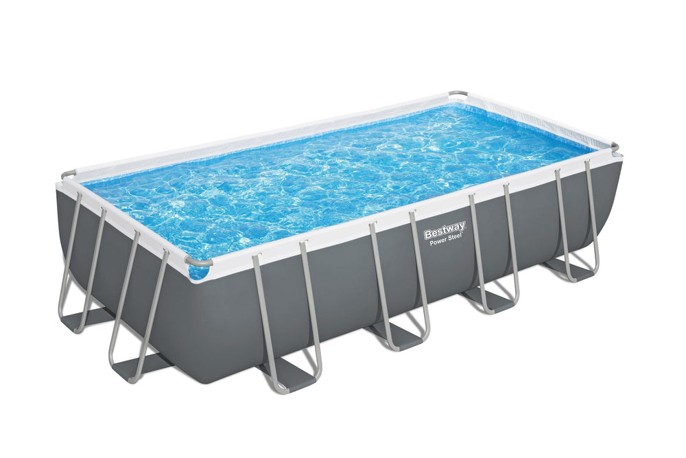 Bestway 5.49M X 2.74M X 1.22M Rectangular Pool Set (Contents:Pool, Sand Filter Pump(220-240V), Ladder, Cover, ChemConnect Dispenser)