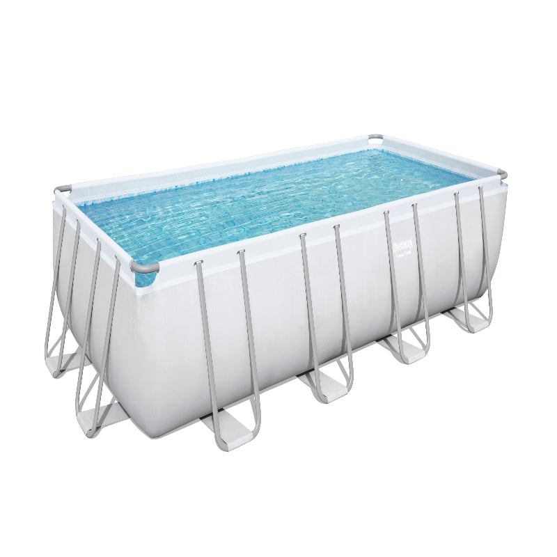 Bestway 5.49M X 2.74M X 1.22M Rectangular Pool Set (Contents:Pool, Filter Pump(220-240V), Ladder, Cover, Chemconnect Dispenser, Compatible with Cartridge 58012(Iii)220-240V)