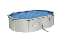 Bestway Oval Frame Pool Set 5.00m x 3.66m x 1.22m Includes Pool + Sand Filter Pump(220-240V) + Skimmer + Safety Ladder + Cover + Ground Cloth + ChemConnect Dispenser + Delivered on Pallet