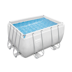 Bestway Rectangular Frame Pool Set 2.82m x 1.96m x 84cm Includes Pool + Filter Pump(220-240V) + ChemConnect Dispenser + Compatible with Cartridge 58093(I)220-240V