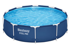 Bestway Frame Pool Set 3.05m x 76cm Includes Pool + Filter Pump(220-240V) + Compatible with Cartridge 58093(I)220-240V - Blue