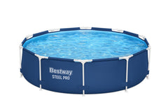 Bestway Frame Pool Set 3.05m x 76cm Includes Pool + Filter Pump(220-240V) + Compatible with Cartridge 58093(I)220-240V - Blue