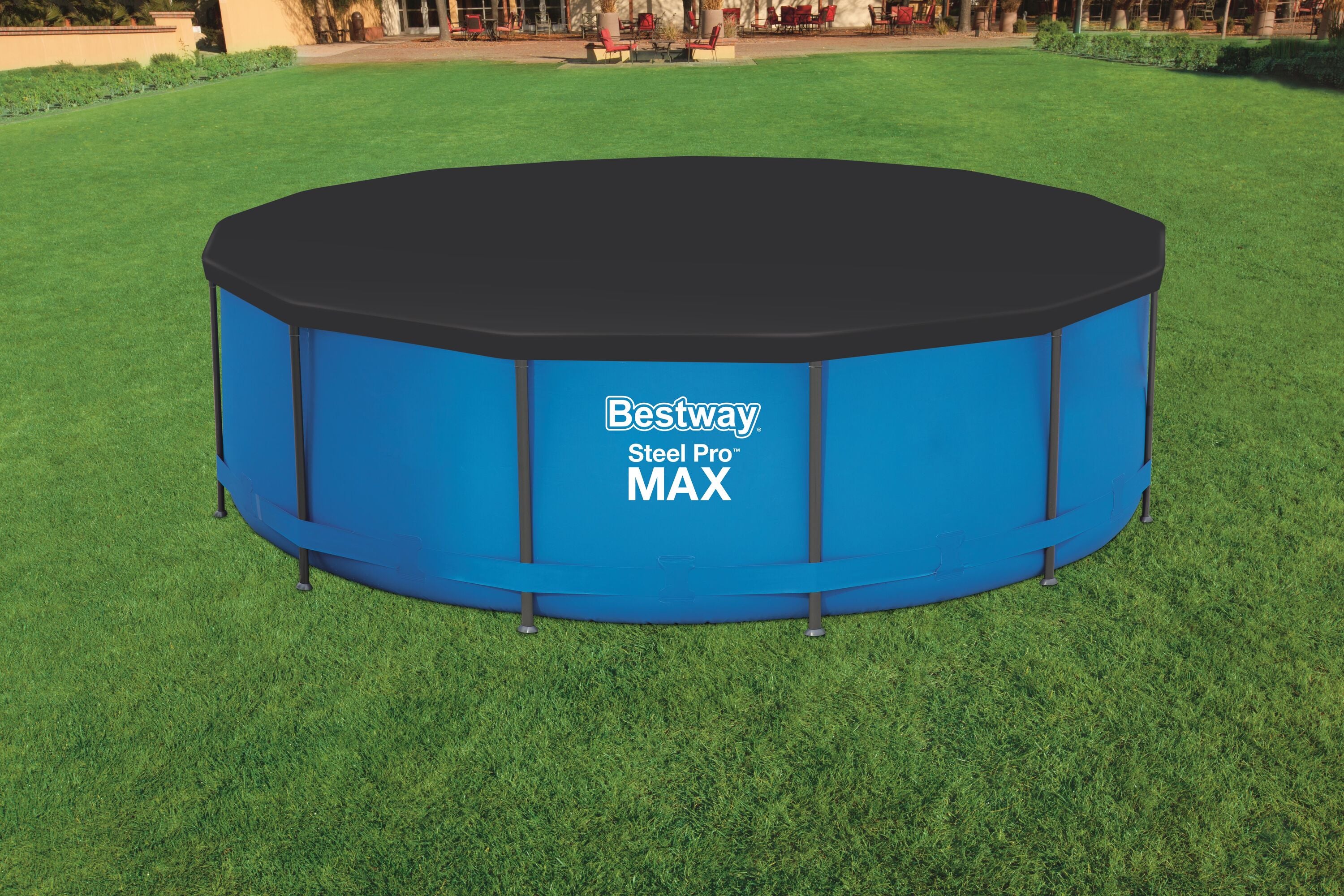 Bestway 3.66M Pool Cover (Contents:One pool cover, fits 3.66m (12') Steel Pro Pools, 3.66m (12') Steel Pro Max Pools and 3.66m (12') Fast Set Pools)