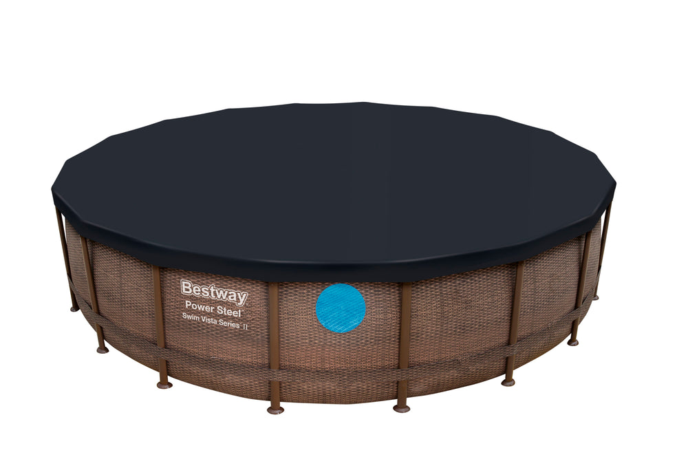 Bestway 5.49M Pvc Pool Cover (Contents:one pool cover, Fits 5.49m (18') Steel Pro Max Pools and 5.49m (18') Power Steel Pools and 5.49m (18') Power Steel Swim Vista Series Pools)