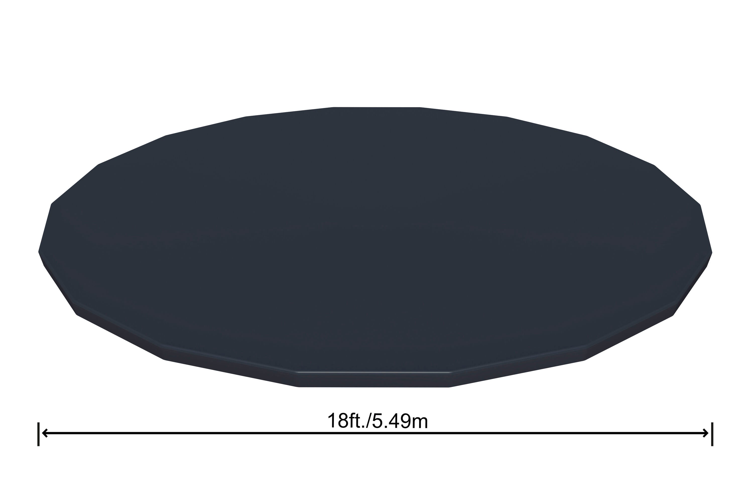 Bestway 5.49M Pvc Pool Cover (Contents:one pool cover, Fits 5.49m (18') Steel Pro Max Pools and 5.49m (18') Power Steel Pools and 5.49m (18') Power Steel Swim Vista Series Pools)