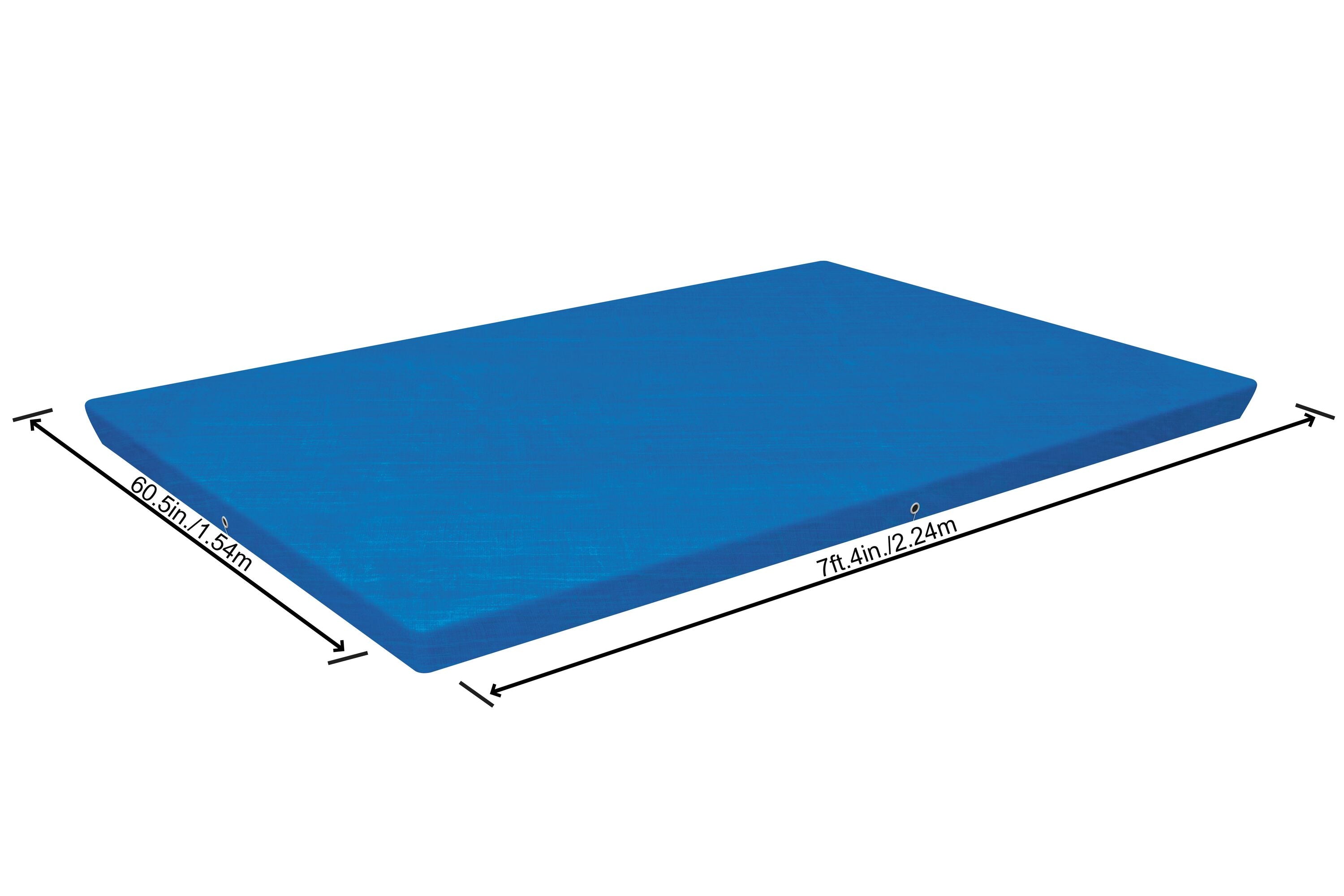 Bestway 2.21M X 1.50M Pool Cover (Contents:one pool cover, Fits 2.21m x 1.50m x 43cm (7'3" x 59" x 17") Steel Pro Pools)