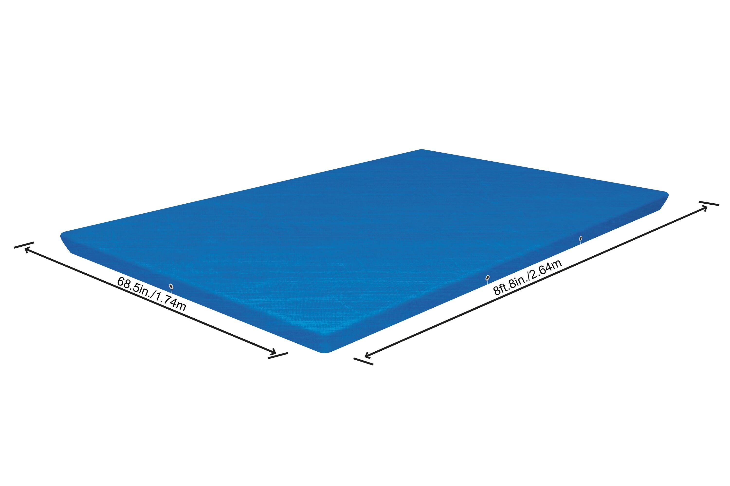 Bestway 2.59M X 1.70M Pool Cover (Contents:one pool cover, Fits 2.59m x 1.70m x 61cm (8'6" x 67" x 24") Steel Pro Pools)