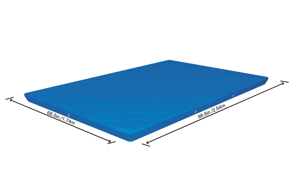 Bestway 2.59M X 1.70M Pool Cover (Contents:one pool cover, Fits 2.59m x 1.70m x 61cm (8'6" x 67" x 24") Steel Pro Pools)