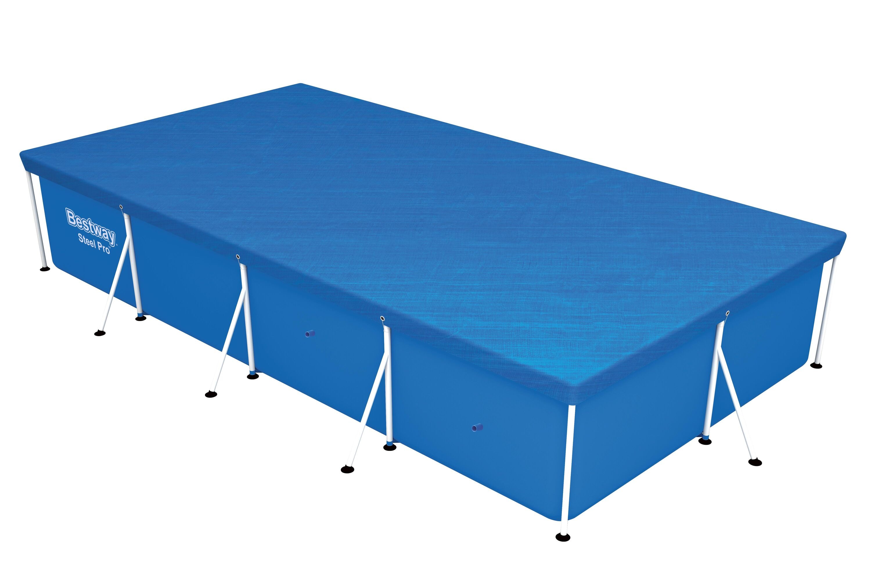 Bestway 4.00M X 2.11M Pool Cover (Contents:one pool cover, Fits 4.00m x 2.11m x 81cm (13'1" x 6'11" x 32") Steel Pro Pools)