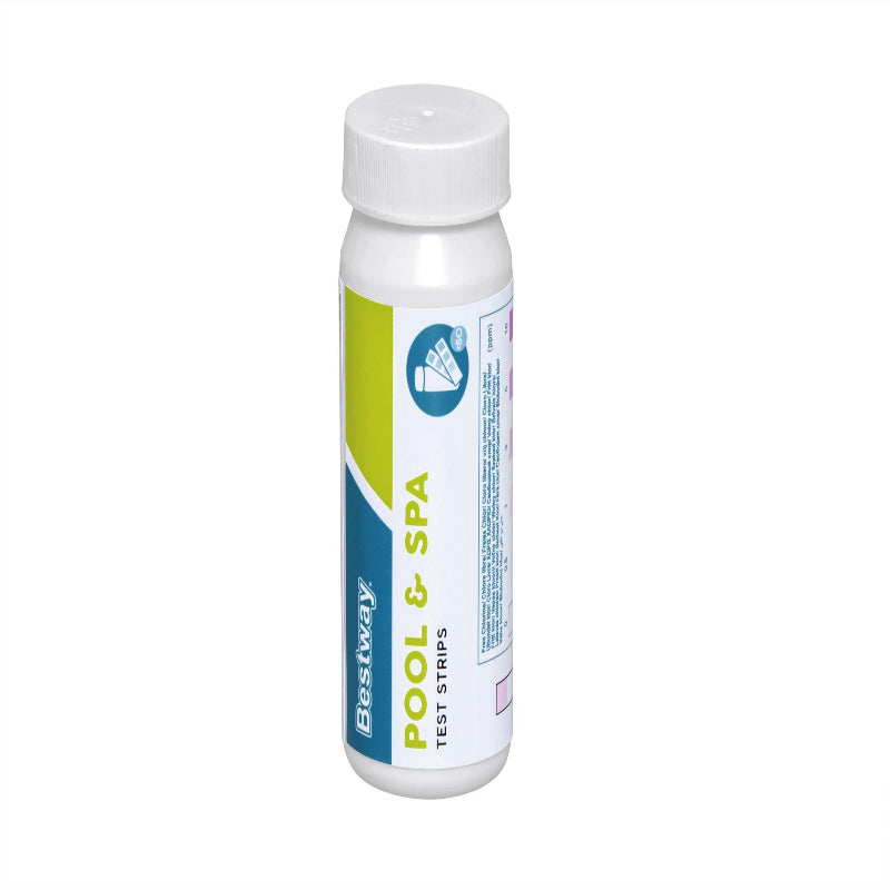Bestway Pool & Spa Test Strips (Contents:one set test strip, Free Chlorine: 0 to 10 ppm?PH: 6.2 to 8.4?Total Alkalinity: 0 to 240 ppm,)