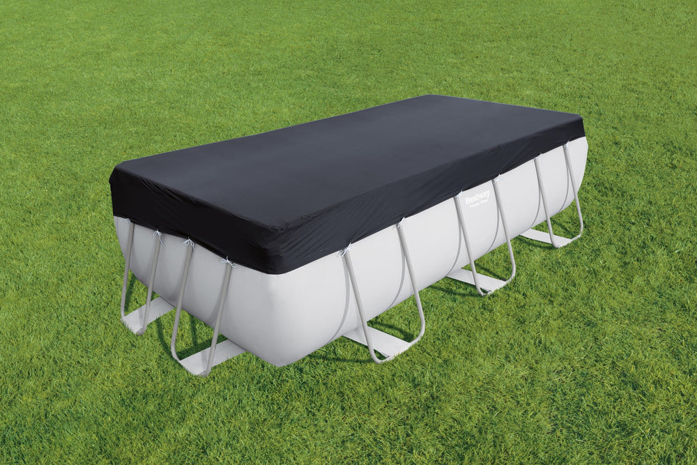 Bestway 13'6" X 6'7"(4.12M X 2.01M) Pvc Pool Cover (Contents:one pool cover, Fits 4.04m x 2.01m x 1.00m (13'3" x 6'7" x 39.5") and 4.12m x 2.01m x 1.22m (13'6" x 6'7" x 48") Power Steel Pools)