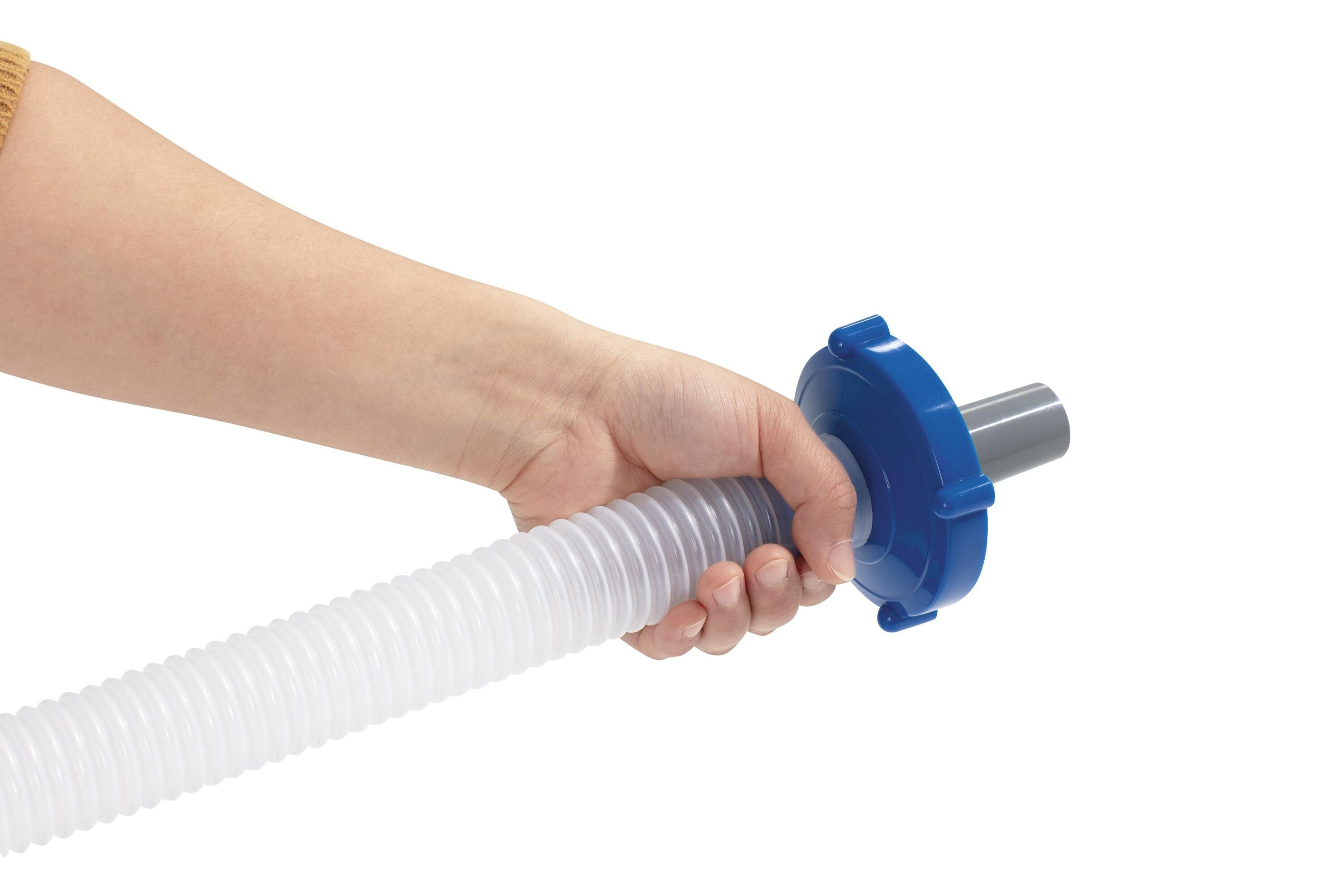 Bestway Deluxe Maintenance Kit (Contents:1 aluminum pole, 1 mesh netting, 1 skimmer, 1pc 7.5-metre hose, 1 surface skimmer.the minimum flow rate of pump is 2,006 L/h (530 gal./h), compatible with all pools except steel wall pools)