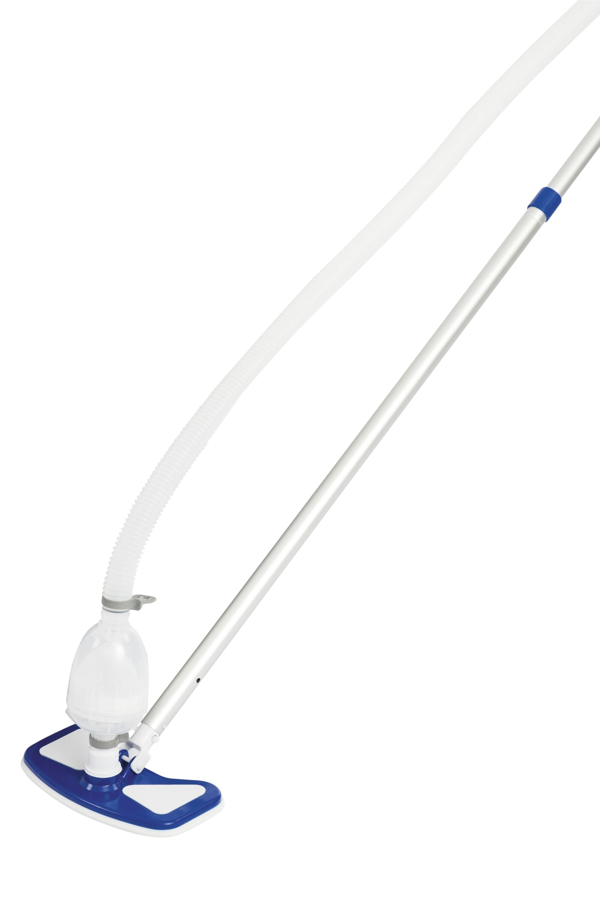 Bestway Deluxe Maintenance Kit (Contents:1 aluminum pole, 1 mesh netting, 1 skimmer, 1pc 7.5-metre hose, 1 surface skimmer.the minimum flow rate of pump is 2,006 L/h (530 gal./h), compatible with all pools except steel wall pools)