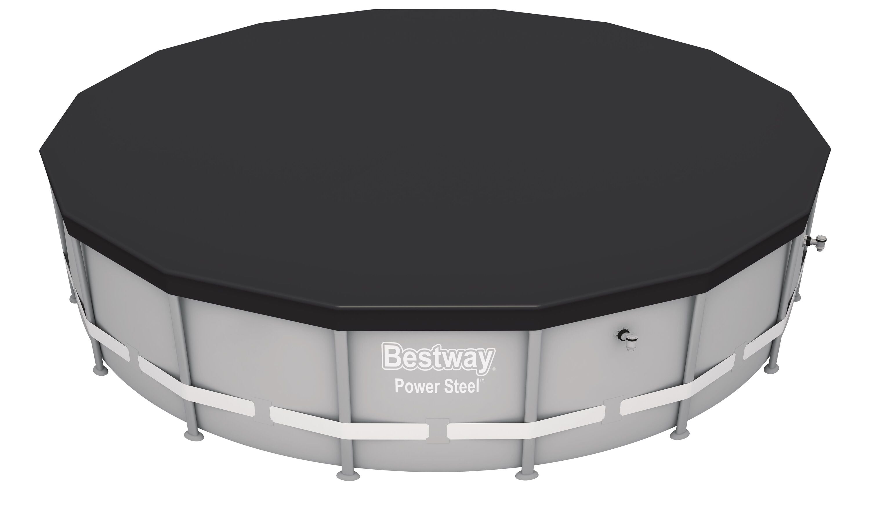 Bestway 4.88M Pool Cover (Contents:one pool cover, Fits 4.88m (16') Steel Pro Max Pools and 4.88m (16') Power Steel Pools and 4.88m (16') Power Steel Swim Vista Series Pools and 4.60m x 1.20m(15'x48") Hydrium Pools)