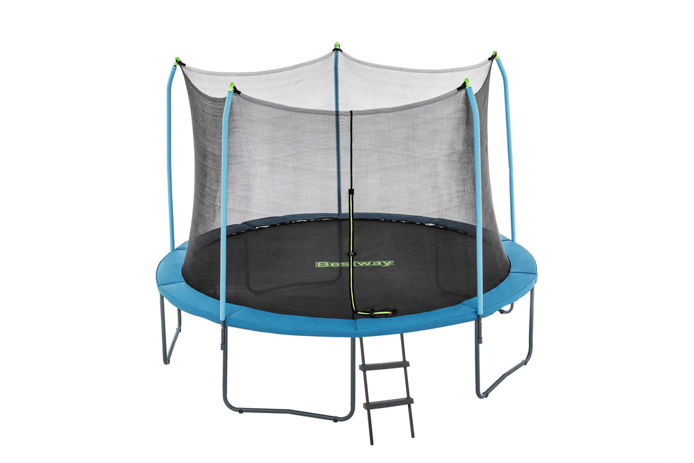 Bestway 3.66m x 2.78m Xtreme Air Trampoline (1 trampoline, 1 spring-loading tool, 5 anchors, 10 foot pads, 1 ladder) Age 6+