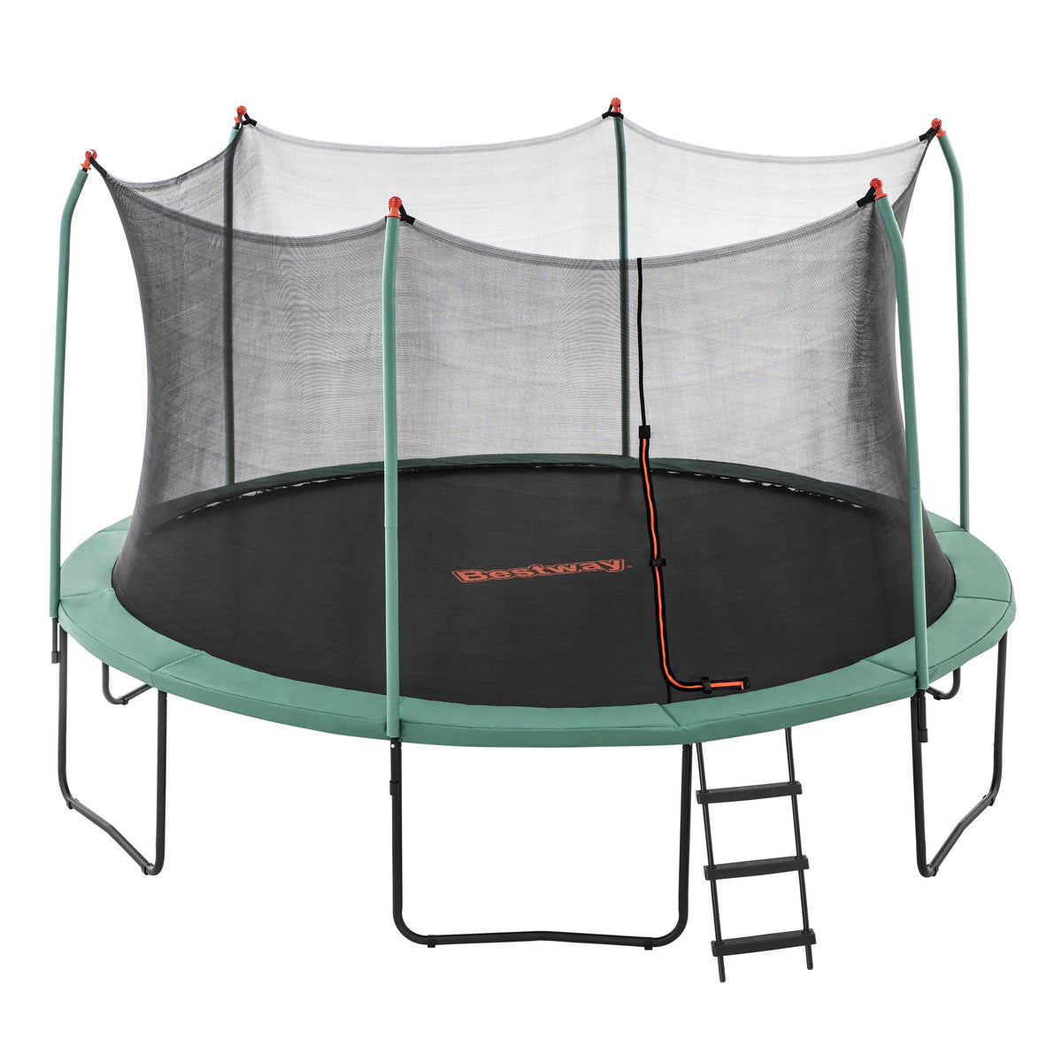 Bestway 4.27m x 2.86m Xtreme Air Trampoline (1 trampoline, 1 spring-loading tool, 6 anchors, 12 foot pads, 1 ladder) Age 6+