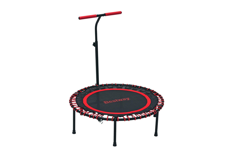 Bestway 40" x 53"/102cm x 135cm Aerobounce Exercise Trampoline, Red, Youth Adult