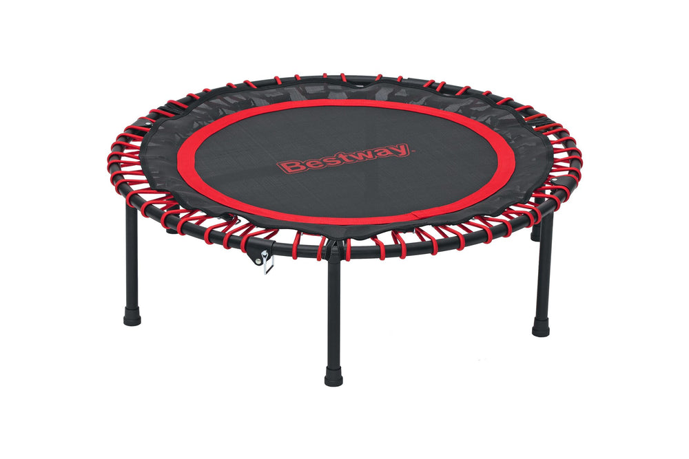 Bestway 40" x 53"/102cm x 135cm Aerobounce Exercise Trampoline, Red, Youth Adult