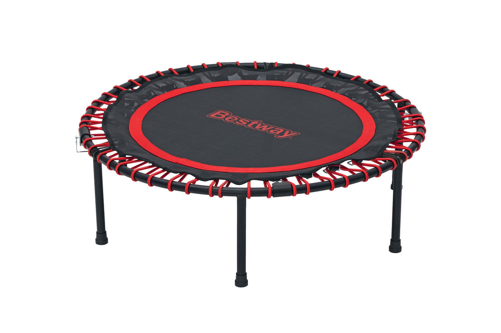Bestway 40" x 53"/102cm x 135cm Aerobounce Exercise Trampoline, Red, Youth Adult