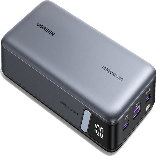 UGREEN 25000mAh 140W Power Bank with Built-in Cable Black