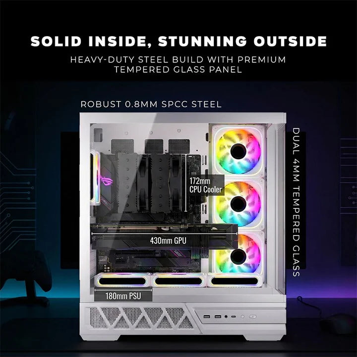 Game On Ryzen 7 Gaming PC, Ryzen 7 9800X3D, RTX 5080 16GB, Windows 11 Pro