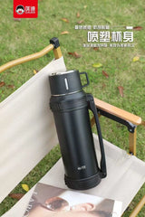D.Kadi KD9110 Vacuum Bottle 2000ML with Carry Strap - Black