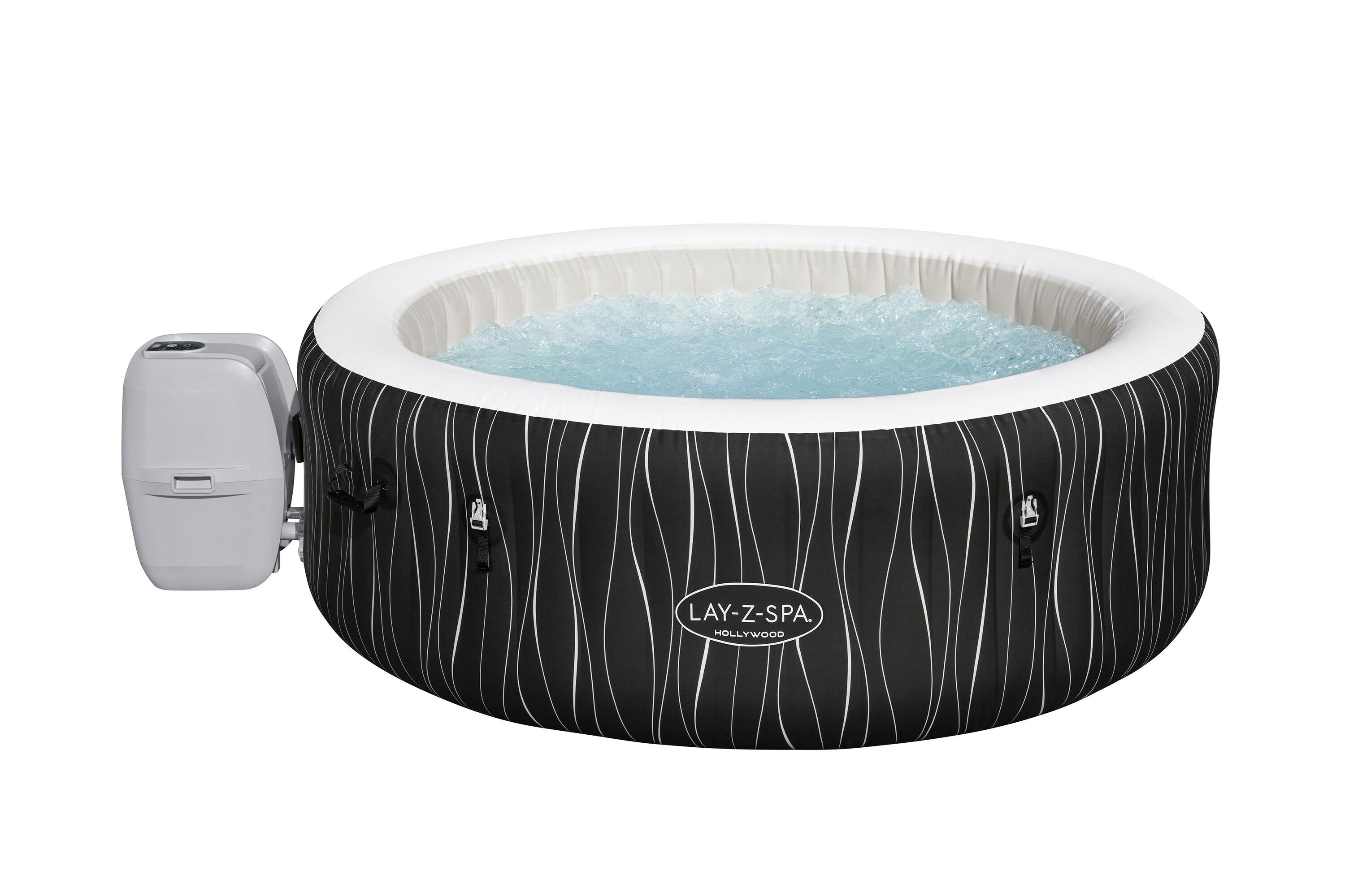 Bestway 1.96M X 66CM Hollywood Airjet (Contents:One durable liner, one heater(220-240V), one filter, one LED light strip, four pillows, ChemConnect, one inflatable cover, airjet system)