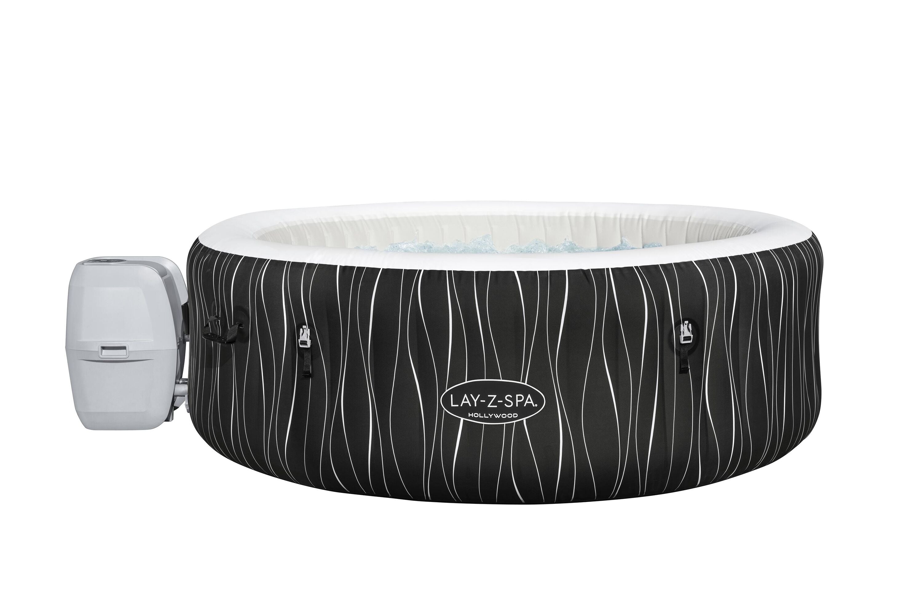 Bestway 1.96M X 66CM Hollywood Airjet (Contents:One durable liner, one heater(220-240V), one filter, one LED light strip, four pillows, ChemConnect, one inflatable cover, airjet system)