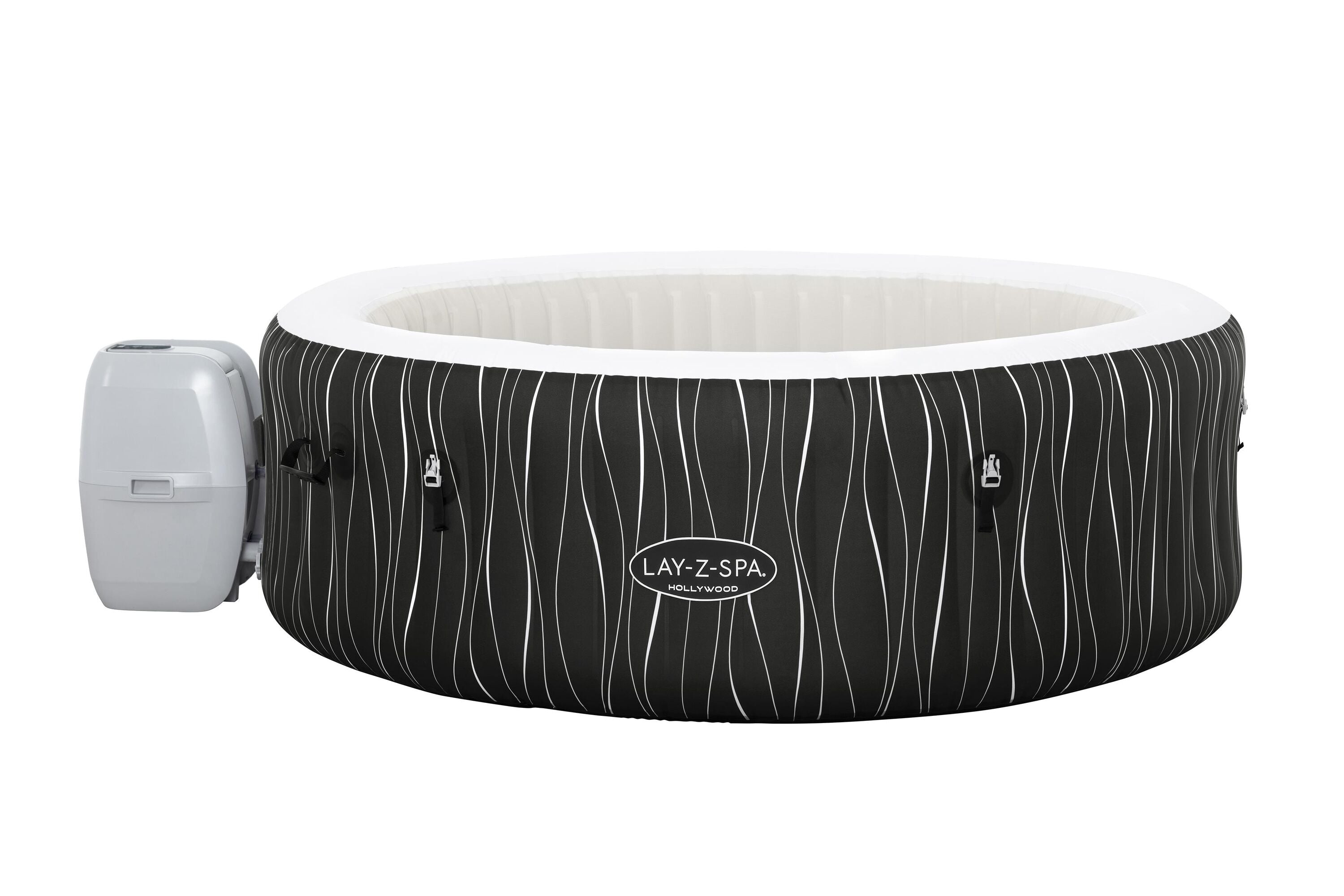 Bestway 1.96M X 66CM Hollywood Airjet (Contents:One durable liner, one heater(220-240V), one filter, one LED light strip, four pillows, ChemConnect, one inflatable cover, airjet system)