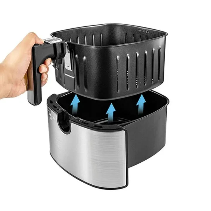 Black & Decker 6-in-1 Air Fryer, 5.7L, Digital Touch Control, Rapid Air Convection, 5.7L Basket, Adjustable Temp 80-200°C, Auto-Off, Cool-Touch Handle,...