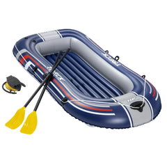 Bestway 2.28M X 1.21M Treck X1 Set (Contents:1 boat,1 pair of oars,1 foot pump,repair patch)