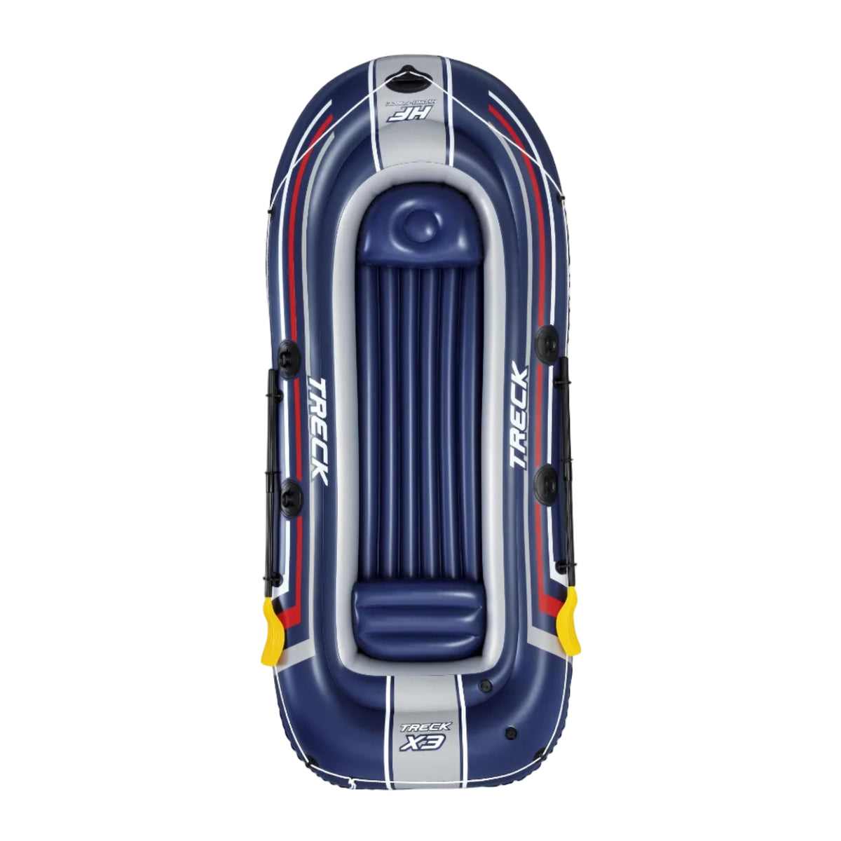 Bestway 3.07M X 1.26M Treck X3 Set (Contents:1 boat,1 pair of oars,1 foot pump,repair patch)