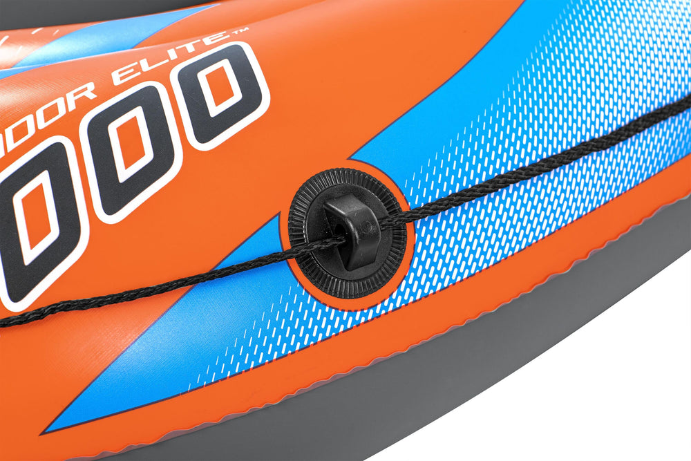 Bestway 1.96M X 106CM Kondor Elite 2000 Raft Set (1 boat,1 pair of oars,1 foot pump,repair patch)