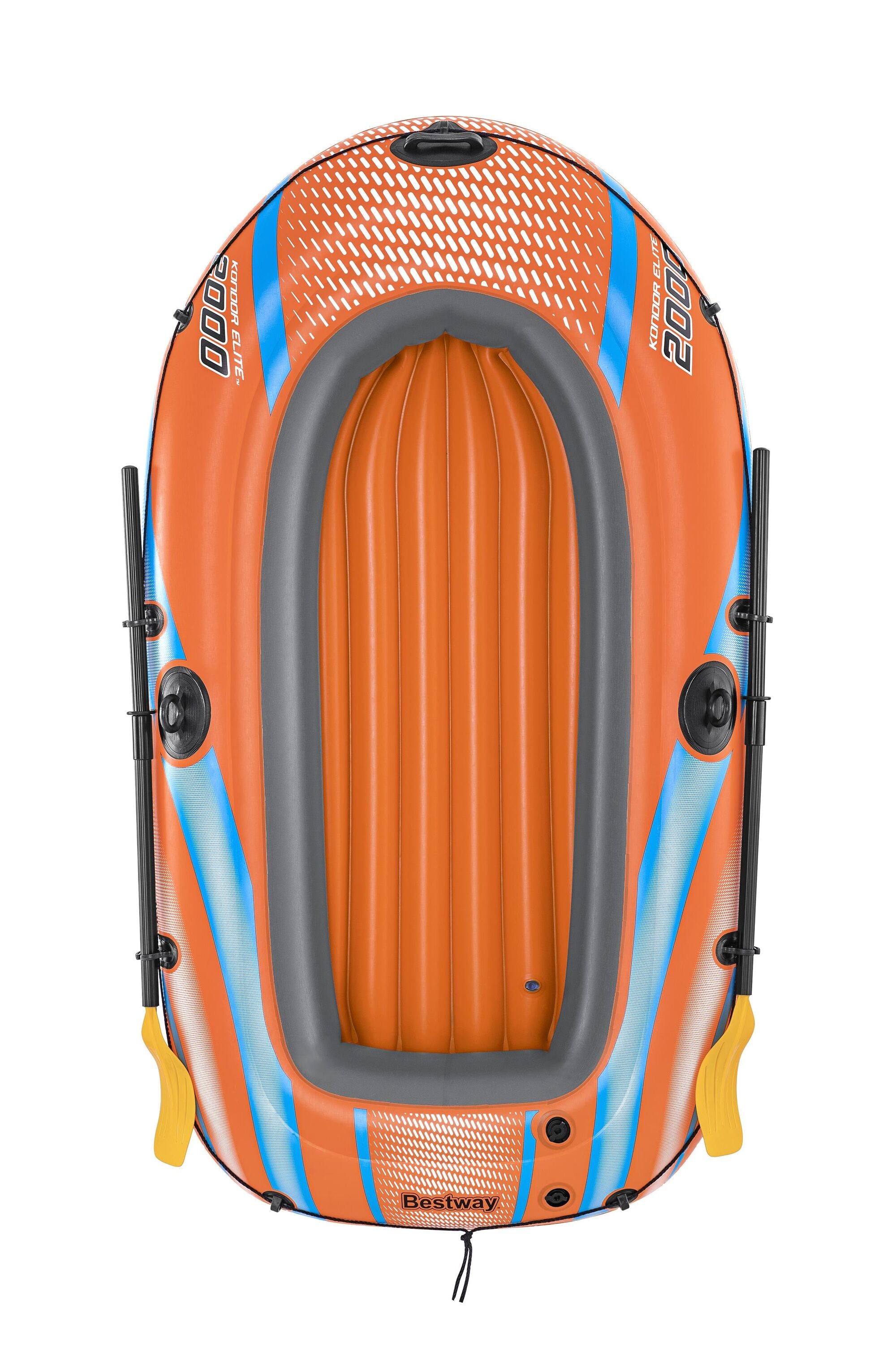 Bestway 1.96M X 106CM Kondor Elite 2000 Raft Set (1 boat,1 pair of oars,1 foot pump,repair patch)