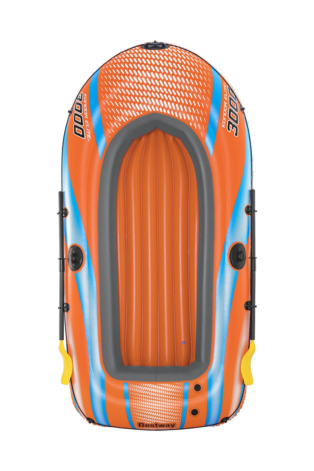Bestway 2.46M X 1.22M Kondor Elite 3000 Raft Set (Contents:1 boat,1 pair of oars,1 hand pump,repair patch)