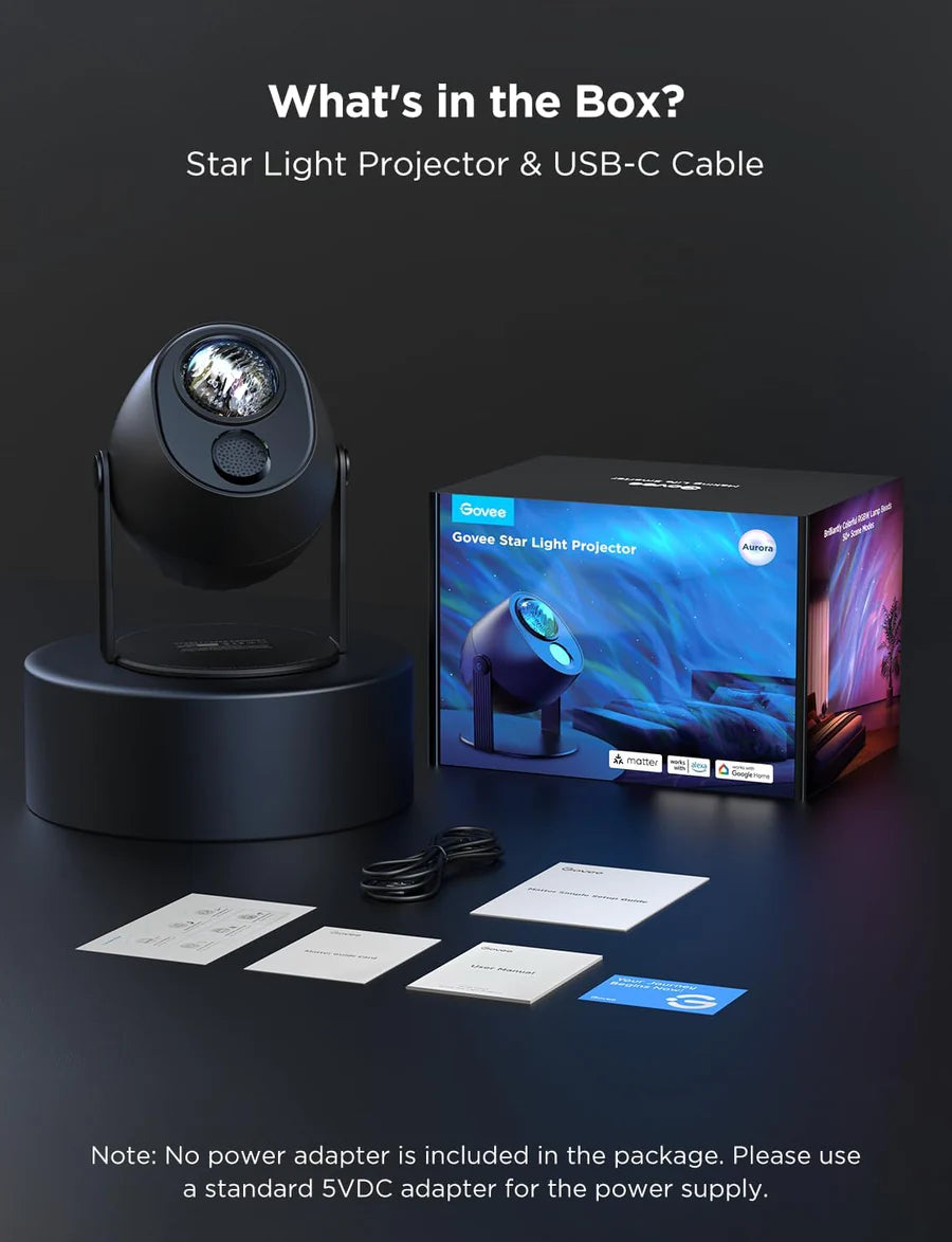 Govee Star Light Projector, Aurora, Model H6093