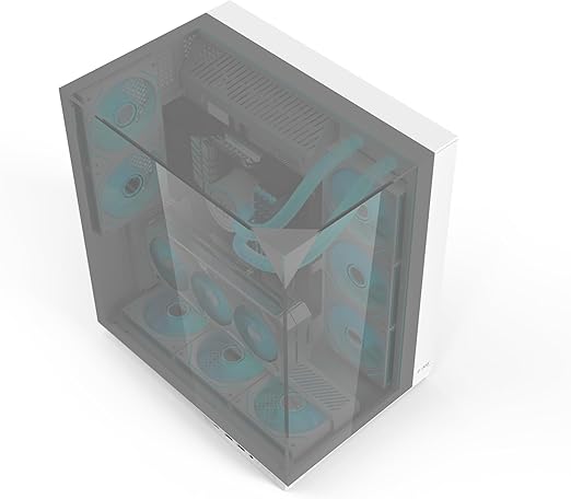 ACER V333 ATX PC Case, Full Tower Gaming Computer Case with Tempered Glass Panels, 8 Pre-Installed RGB Fans, Remote Control, SPCC Steel Frame, 3 USB Ports