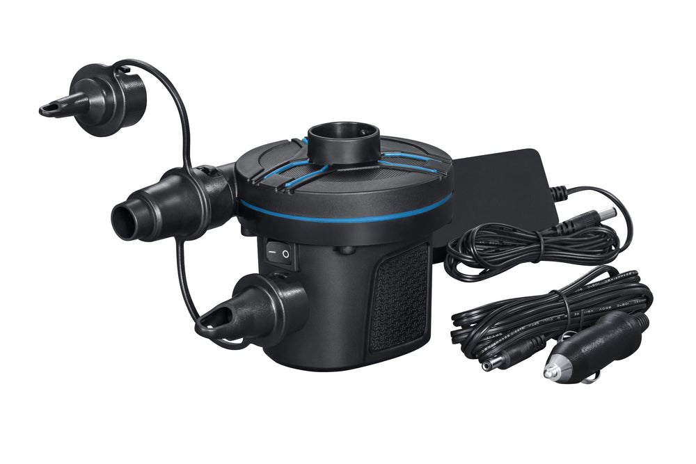 Powertouch AC/DC Electric Air Pump (power pump, 3 valve adaptors, 220-240V/50HZ 12v DC)