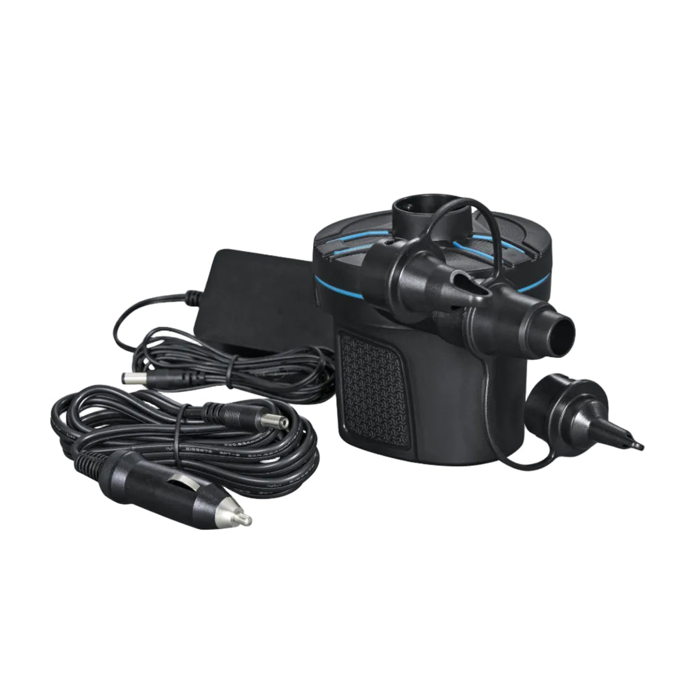 Powertouch AC/DC Electric Air Pump (power pump, 3 valve adaptors, 220-240V/50HZ 12v DC)