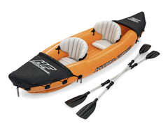 Bestway 3.21M X 1.00M Rapid X2 Kayak (Contents:1 boat, 2 paddles,1 hand pump,2 fins, 1 carry bag,repair patch)