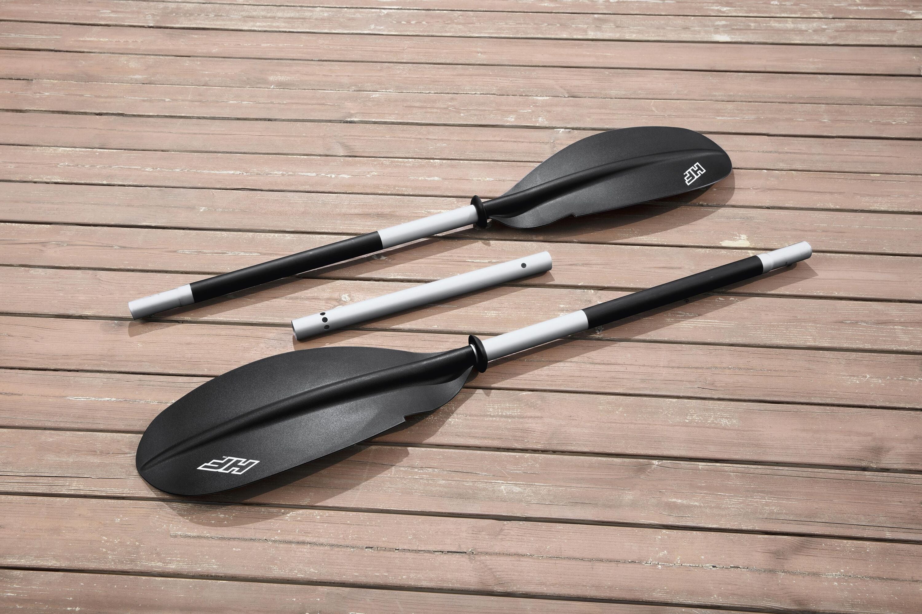 Bestway 2.85M X 92CM Koracle X1 Kayak (1 kayak, 1 paddle, 1 hand pump, 2 fins, 1 carry bag, 1 storage net, repair patch)