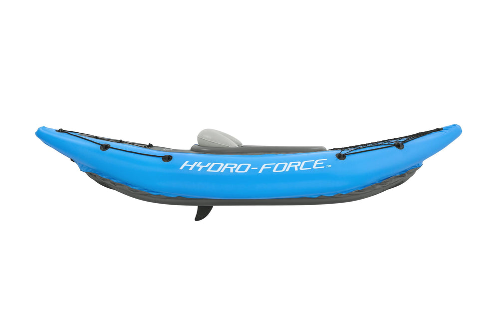 Bestway 2.75M X 81CM Cove Champion X1 Kayak (Contents :1 kayak,1 paddle,1 hand pump,2 fins, 1 storage net, repair patch)