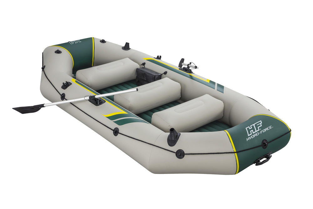 Bestway 3.20M X 1.48M X47CMRANGER Elite X4 Raft Set (Contents:1 boat, 1 pair of oars, 1 hand pump, 1 gear pouch, 1 carry bag, repair patch)
