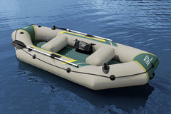 Bestway 2.95M X 1.30M X46CMRANGER Elite X3 Raft Set (Contents:1 boat, 1 pair of oars, 1 hand pump, 1 gear pouch, 1 carry bag, repair patch)