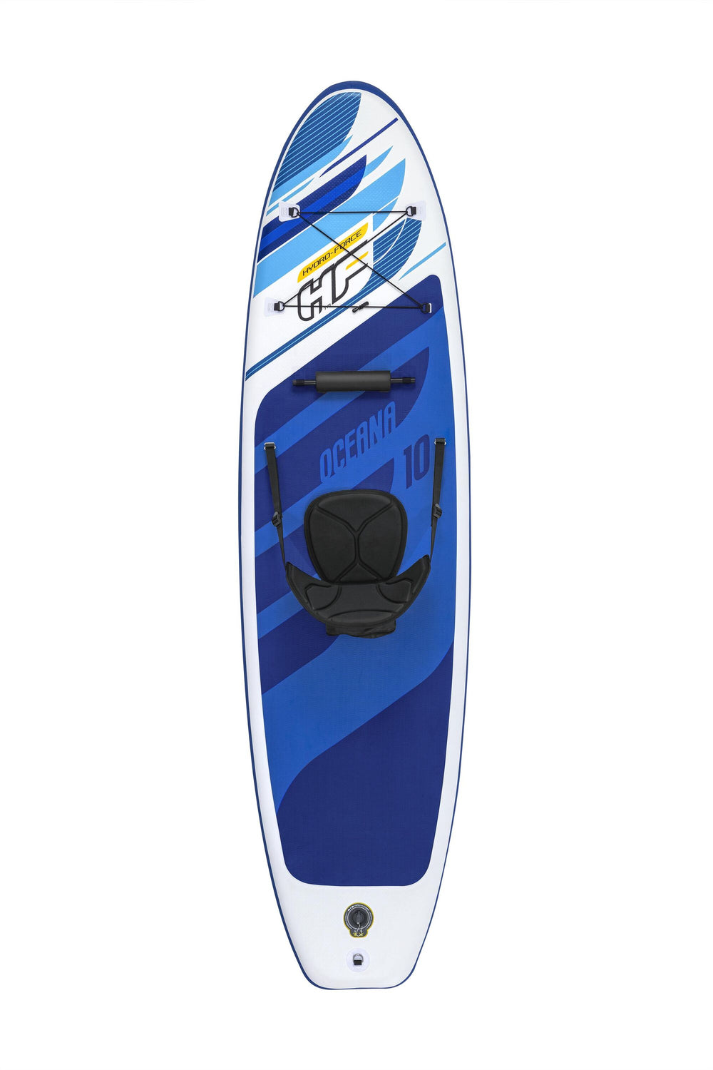 Bestway 3.05M X 84CM X 12CM Oceana Convertible Set (Contents:1 paddleboard, 1 paddle, 1 hand pump, 1 backpack, 1 coiled leash, 1 seat, 1 footrest,1 fin, repair kit)