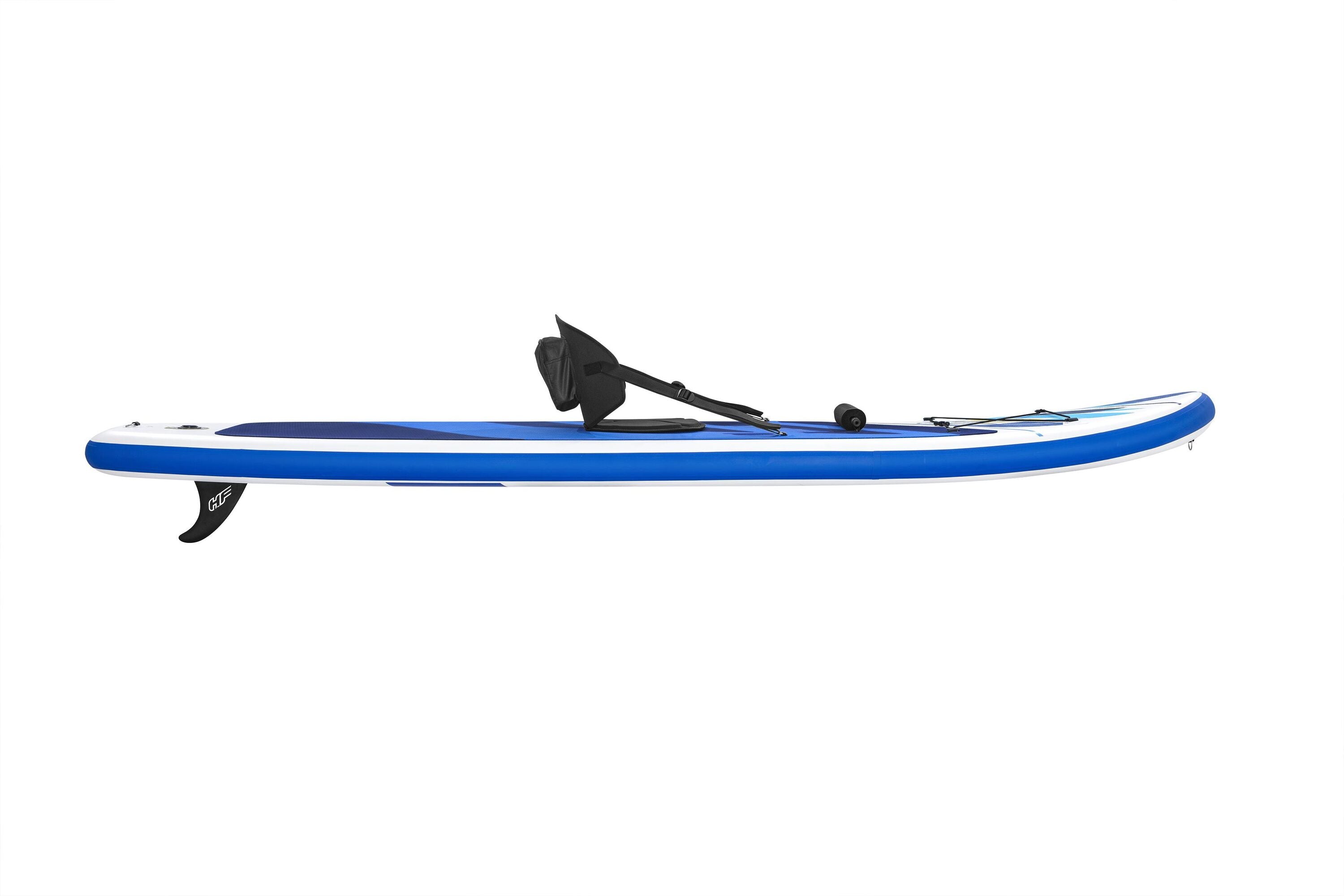 Bestway 3.05M X 84CM X 12CM Oceana Convertible Set (Contents:1 paddleboard, 1 paddle, 1 hand pump, 1 backpack, 1 coiled leash, 1 seat, 1 footrest,1 fin, repair kit)