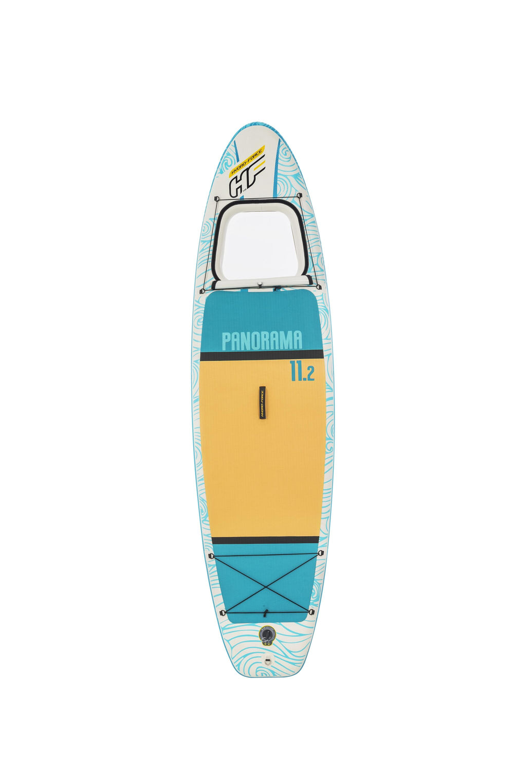 Bestway 3.40M X 89CM X 15CM Panorama Set (Contents:1 Paddleboard,1 paddle,1 hand pump,1 backpack,1 coiled leash,1 fin, repair kit.)